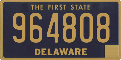 DE license plate 964808