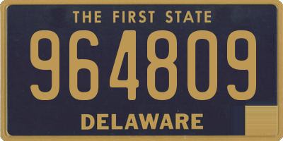 DE license plate 964809