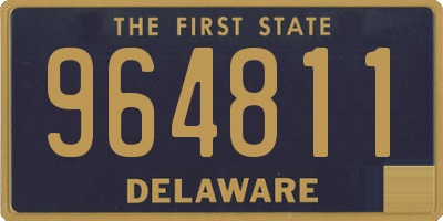 DE license plate 964811