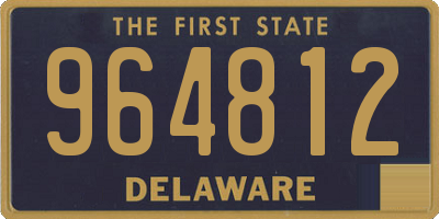 DE license plate 964812