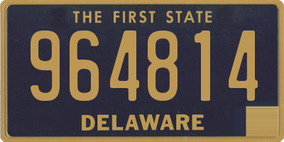 DE license plate 964814