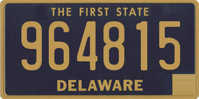 DE license plate 964815