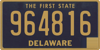 DE license plate 964816