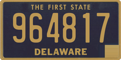 DE license plate 964817