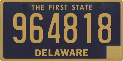 DE license plate 964818