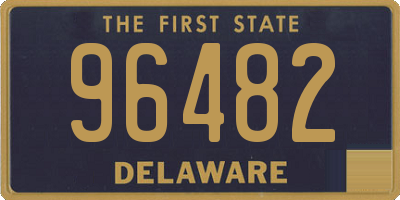 DE license plate 96482