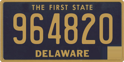 DE license plate 964820