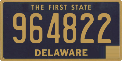 DE license plate 964822