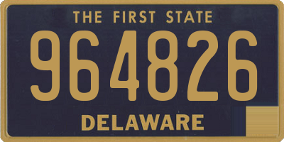 DE license plate 964826