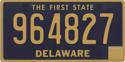 DE license plate 964827