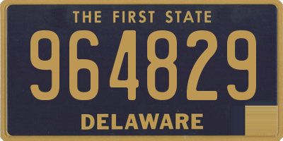 DE license plate 964829