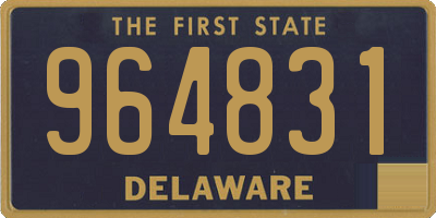 DE license plate 964831