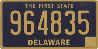 DE license plate 964835