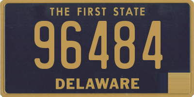DE license plate 96484