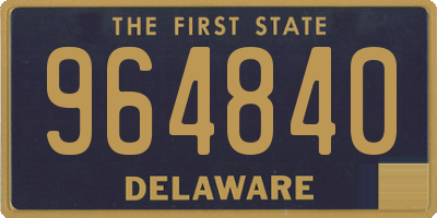 DE license plate 964840