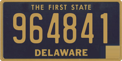 DE license plate 964841