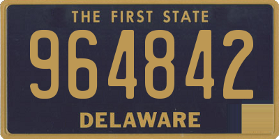 DE license plate 964842