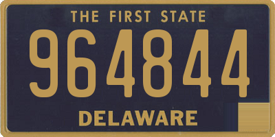 DE license plate 964844