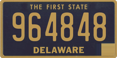 DE license plate 964848