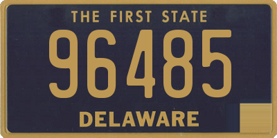 DE license plate 96485