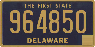 DE license plate 964850