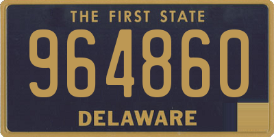 DE license plate 964860