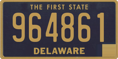 DE license plate 964861