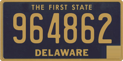 DE license plate 964862