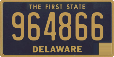 DE license plate 964866