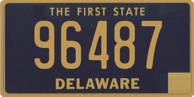 DE license plate 96487