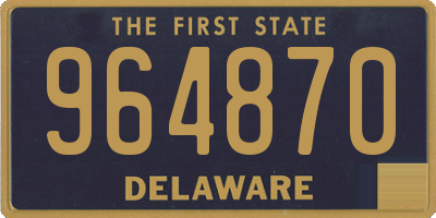 DE license plate 964870