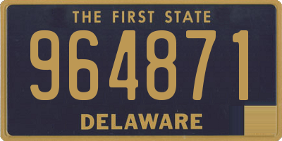 DE license plate 964871