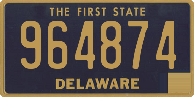 DE license plate 964874