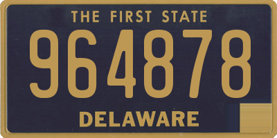 DE license plate 964878