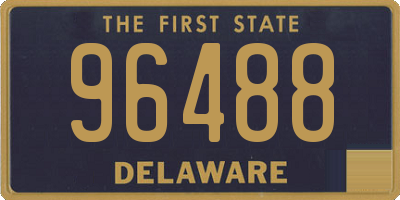 DE license plate 96488