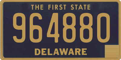 DE license plate 964880