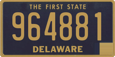 DE license plate 964881