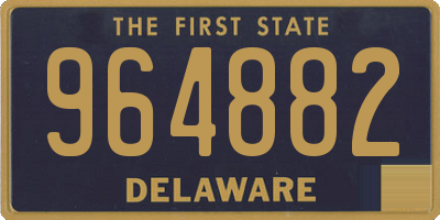 DE license plate 964882