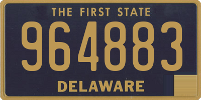 DE license plate 964883