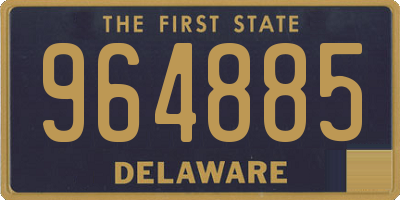 DE license plate 964885