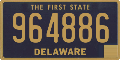 DE license plate 964886