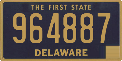 DE license plate 964887