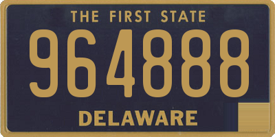 DE license plate 964888