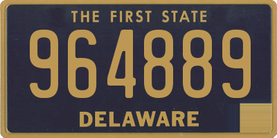 DE license plate 964889