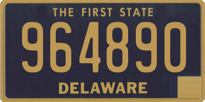 DE license plate 964890