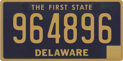 DE license plate 964896