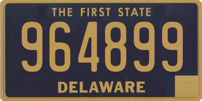 DE license plate 964899