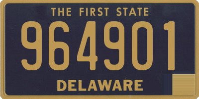 DE license plate 964901