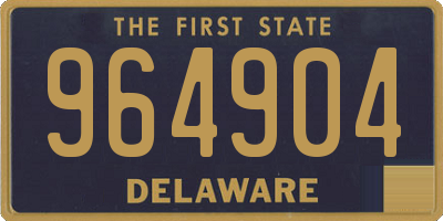 DE license plate 964904