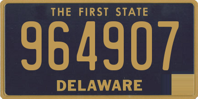 DE license plate 964907